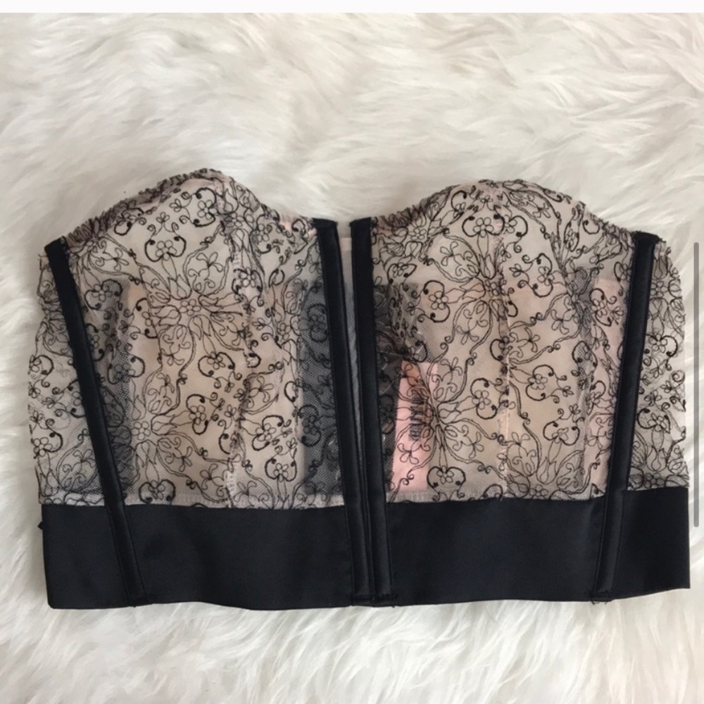 VICTORIA’S SECRET Unlined Strapless Bustier Bra M - Picture 4 of 8